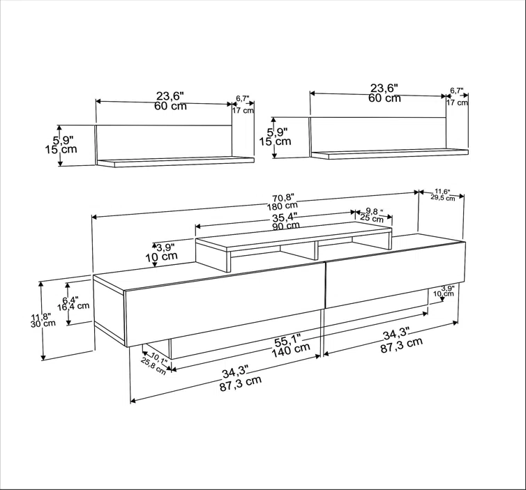 Orian Tv Entertainment Unit, Cabinet, Showcase, Stand