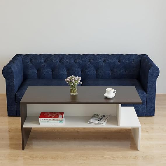 Edward Modern Coffee Table with Storage, Centre Table, Teapoy for Living Room