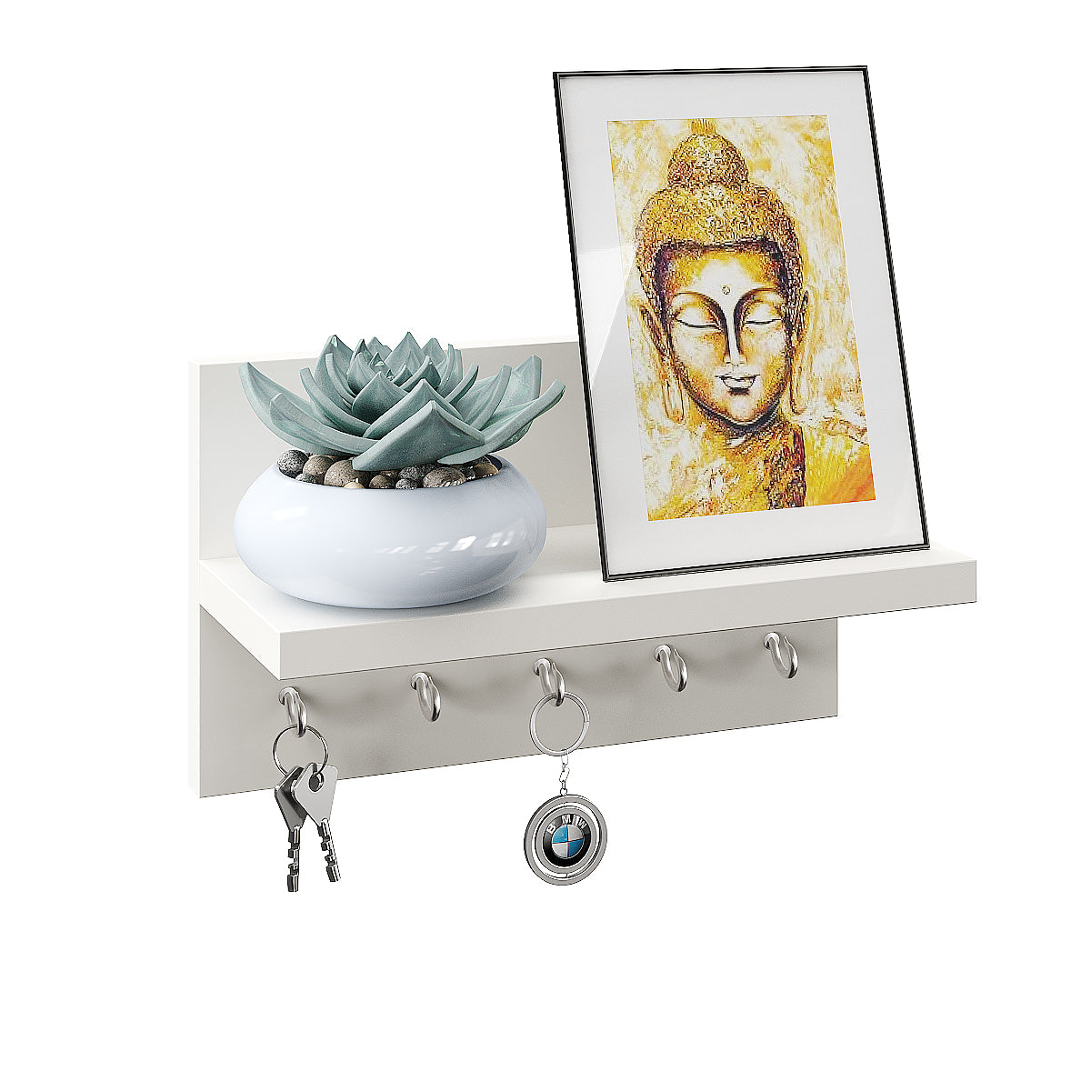 Krista Wall Hanging Key Chain Holder, Decorative Item (5 Keys)