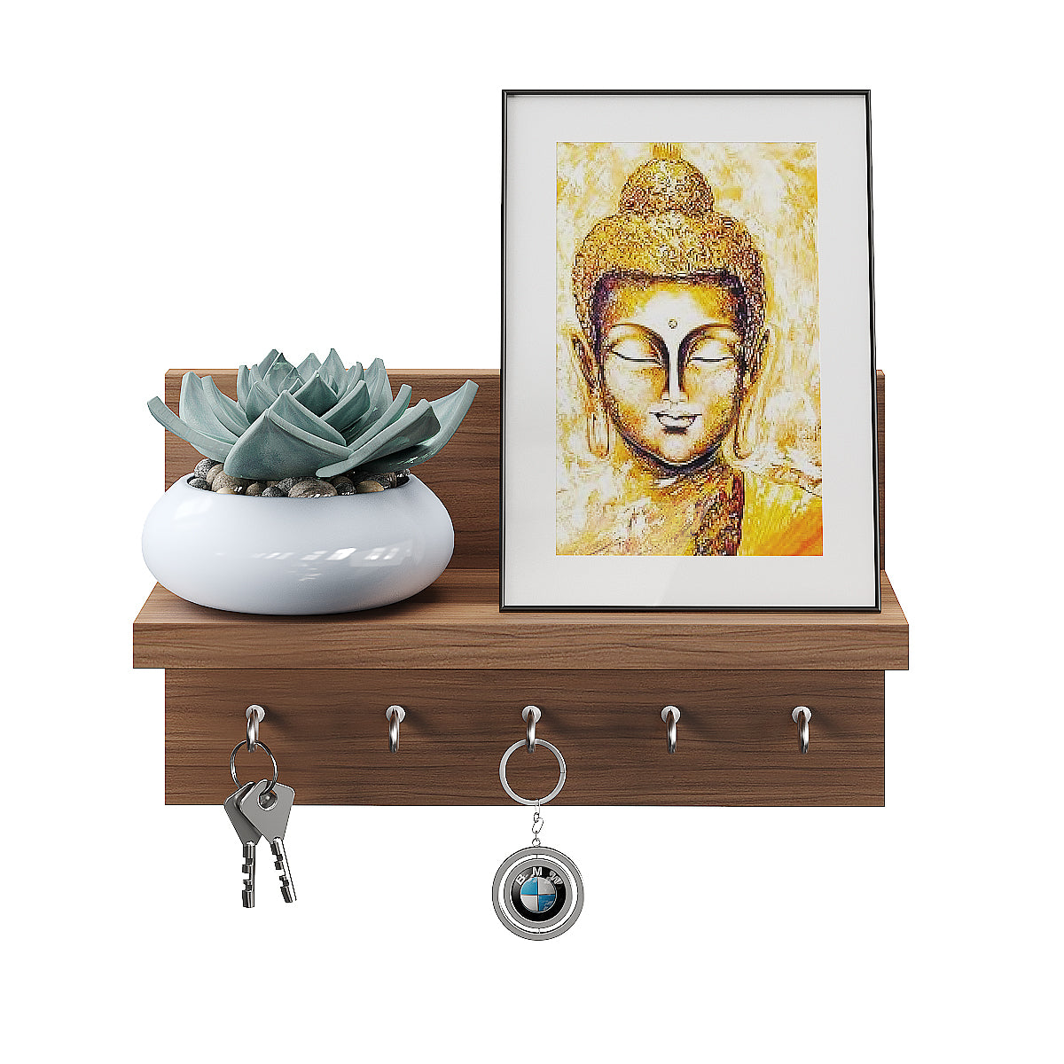 Krista Wall Hanging Key Chain Holder, Decorative Item (5 Keys)
