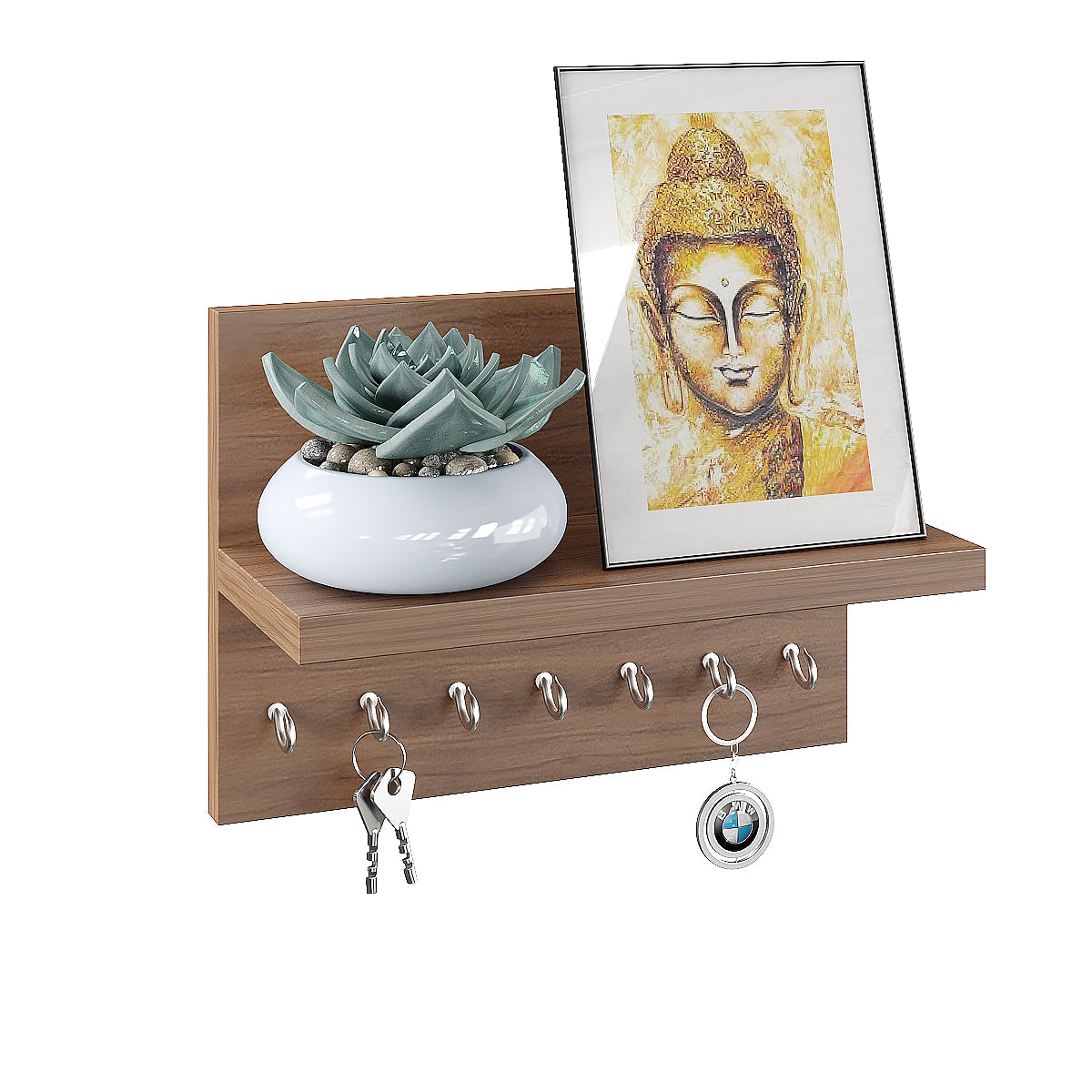 Krista Wall Hanging Key Chain Holder, Decorative Item (7 Hooks)