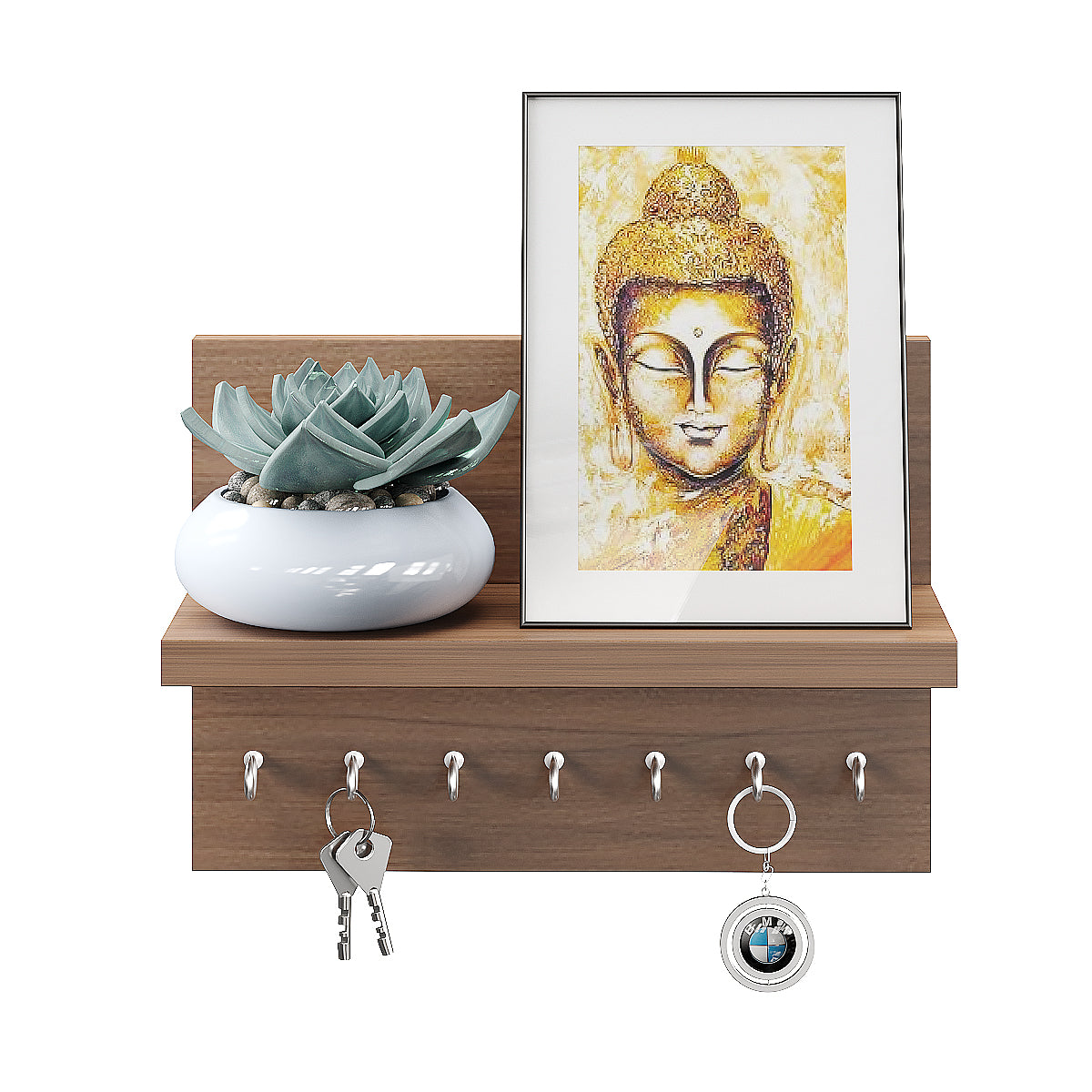 Krista Wall Hanging Key Chain Holder, Decorative Item (7 Hooks)
