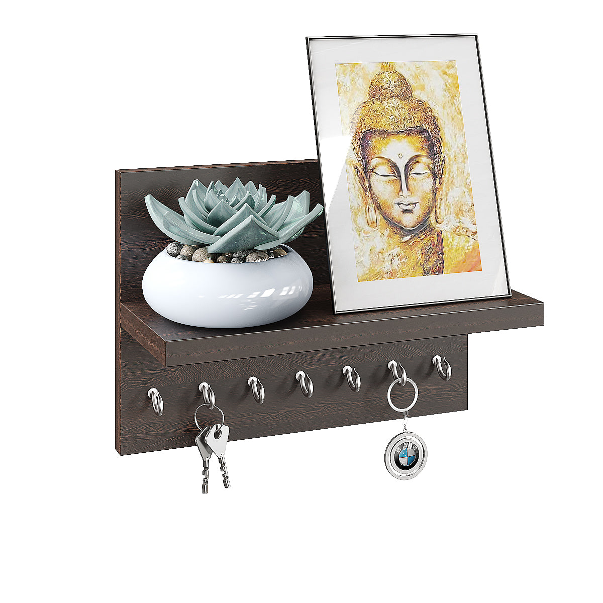 Krista Wall Hanging Key Chain Holder, Decorative Item (7 Hooks)