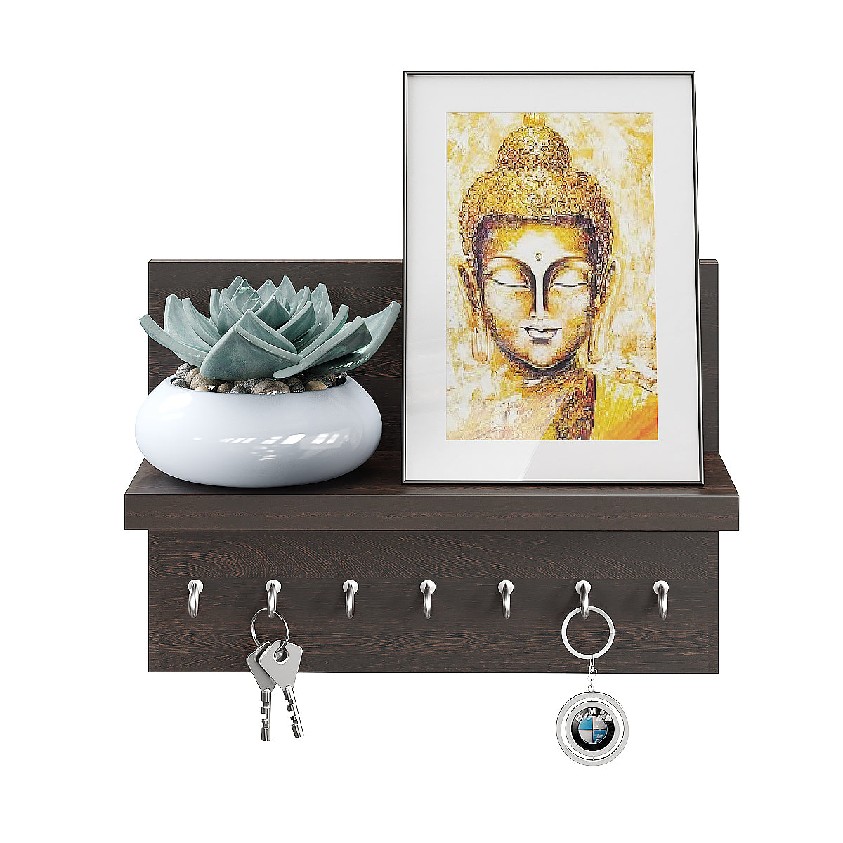 Krista Wall Hanging Key Chain Holder, Decorative Item (7 Hooks)