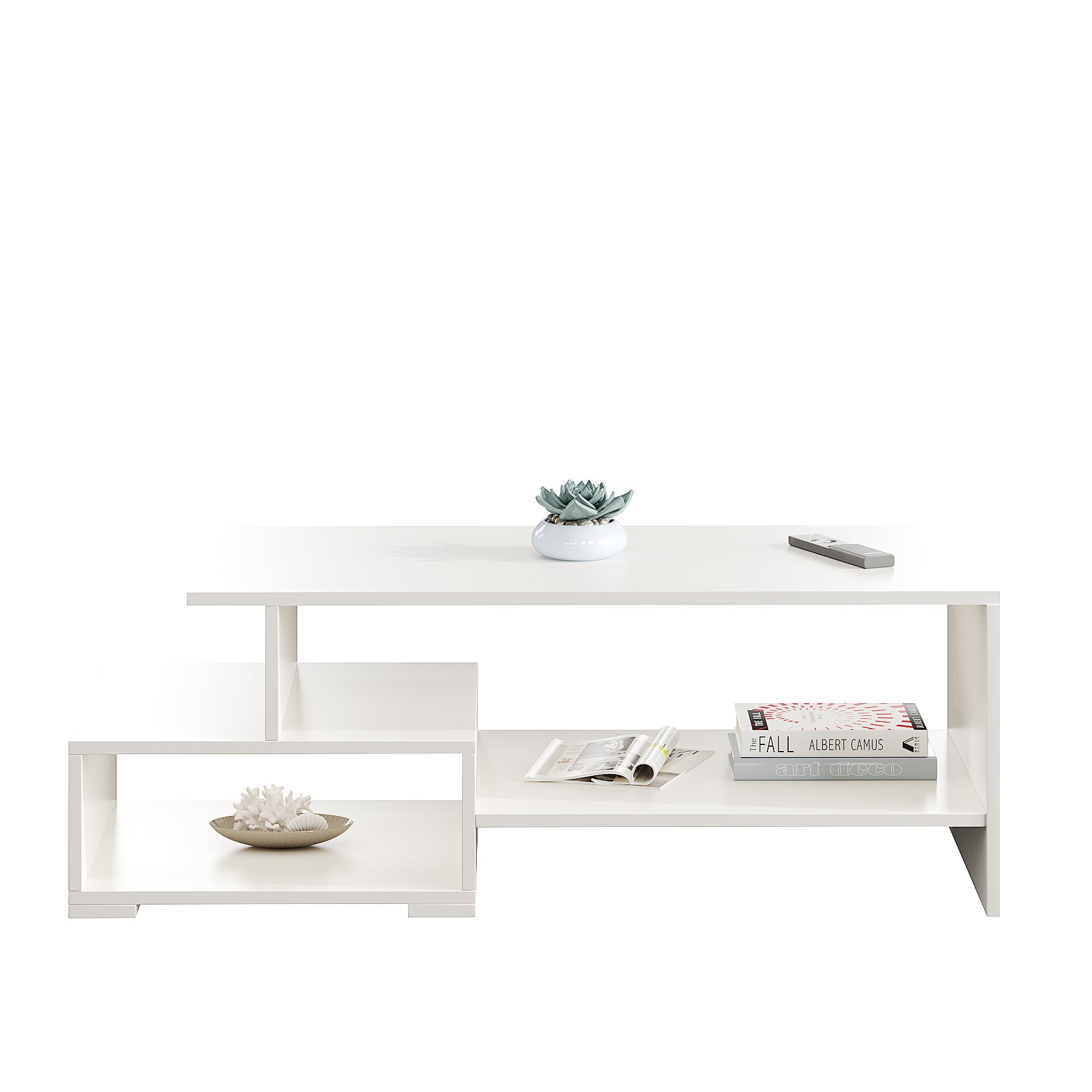 Allium Modern Coffee Table with Storage, Centre Table, Teapoy for Living Room