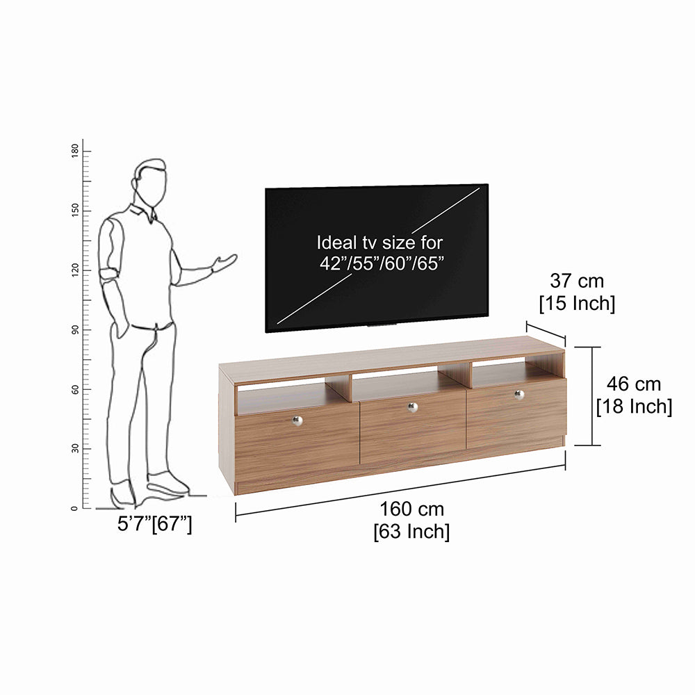 Mansor Tv Entertainment Unit, Cabinet, Showcase, Stand for 65 inch
