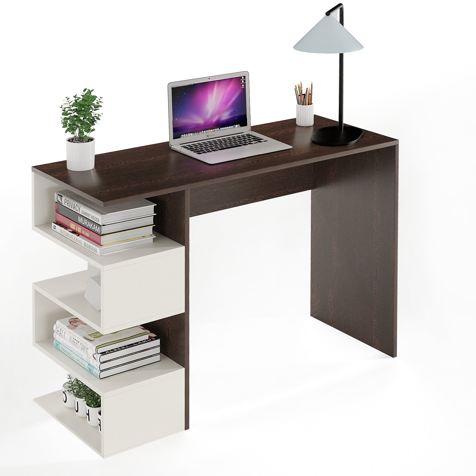 Winsen Study Table, Computer Desk, WFH Office Table with Storage (103 x 40 cm)