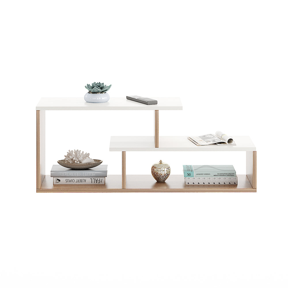 Acura Coffee Table - Portable Wooden Centre Table with Storage & Open Rack - Furniture - Sofa Tea Poyee Table for Living Room, Home