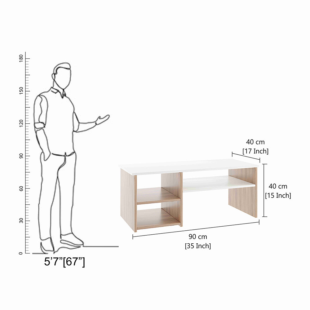 Tealip Coffee Table with Storage, Centre Table, Teapoy for Living Room