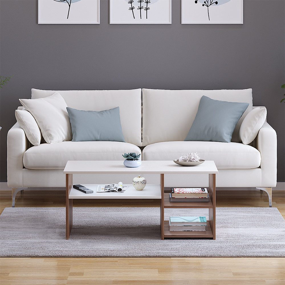 Tealip Coffee Table with Storage, Centre Table, Teapoy for Living Room