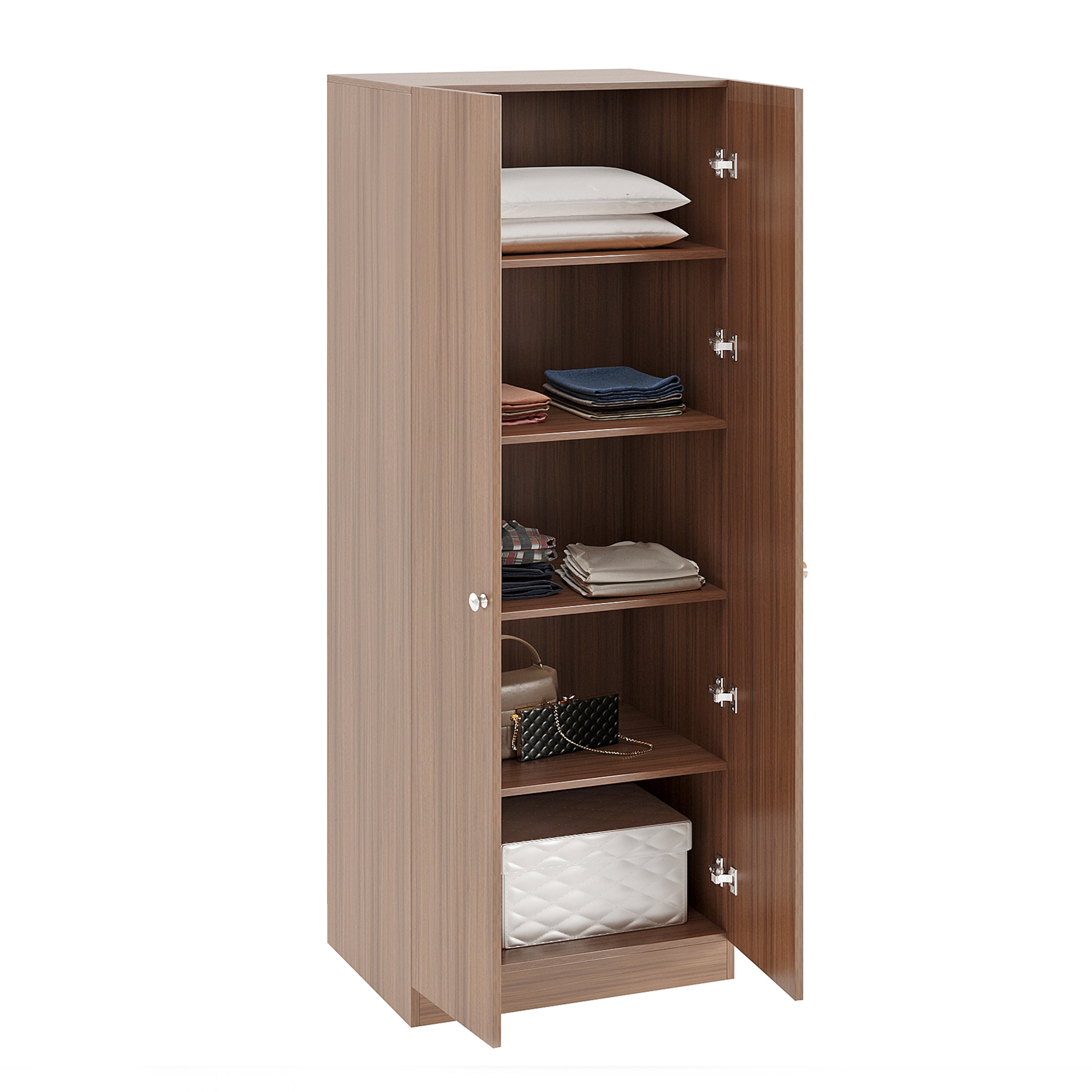 Fanciable 2 Door Wardrobe Almirah with Door for Clothes, Cabinet Closet Organizer, Cupboard for Bedroom Living Room