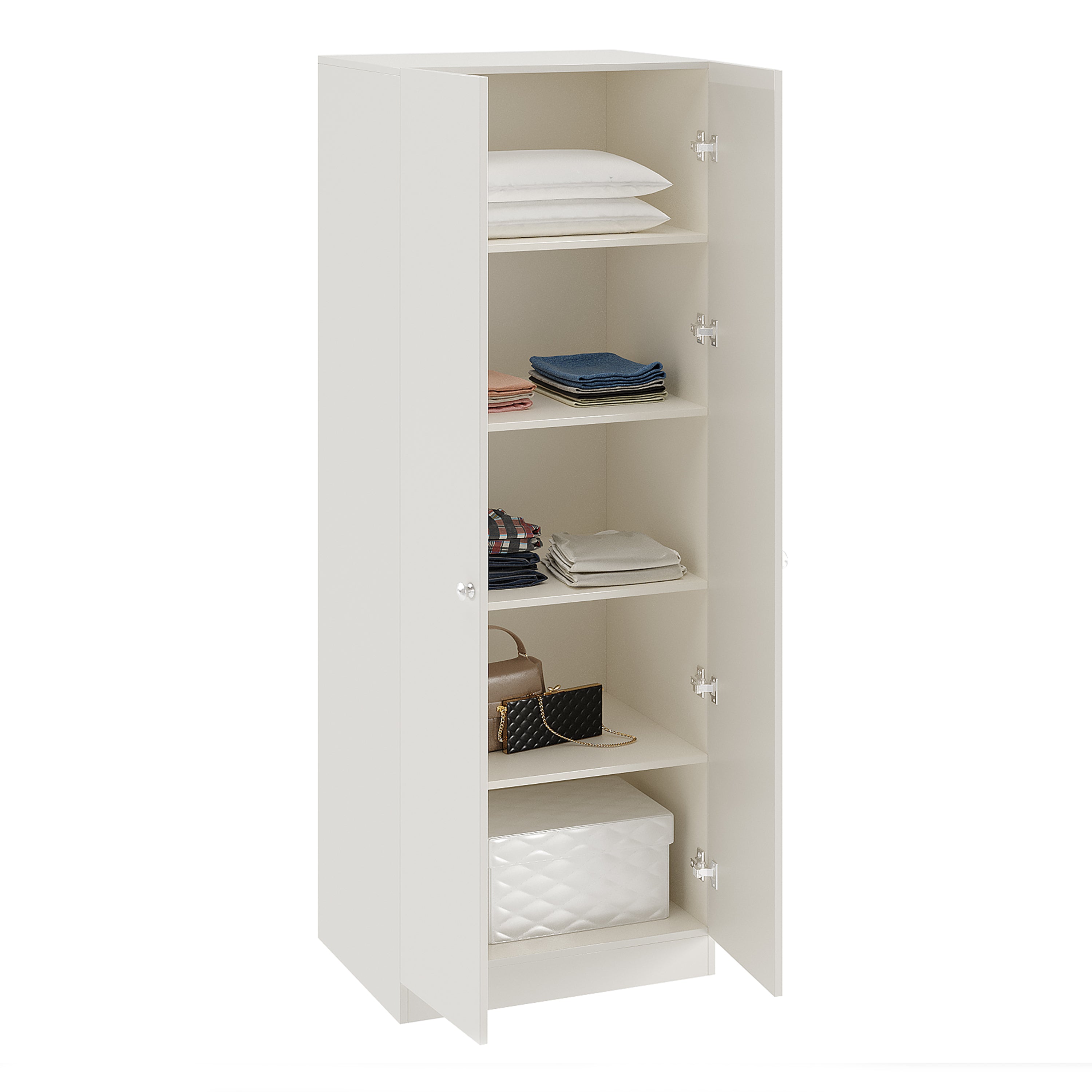 Fanciable 2 Door Wardrobe Almirah with Door for Clothes, Cabinet Closet Organizer, Cupboard for Bedroom Living Room