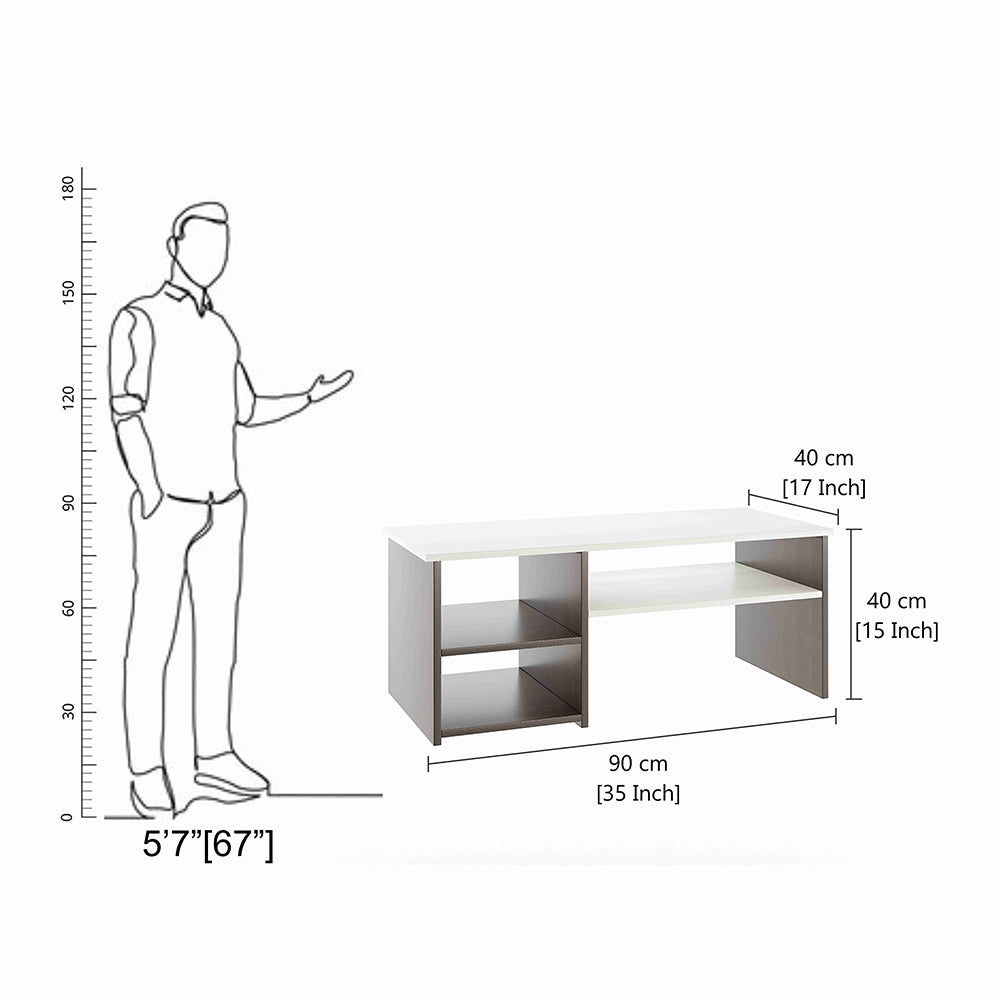 Tealip Coffee Table with Storage, Centre Table, Teapoy for Living Room