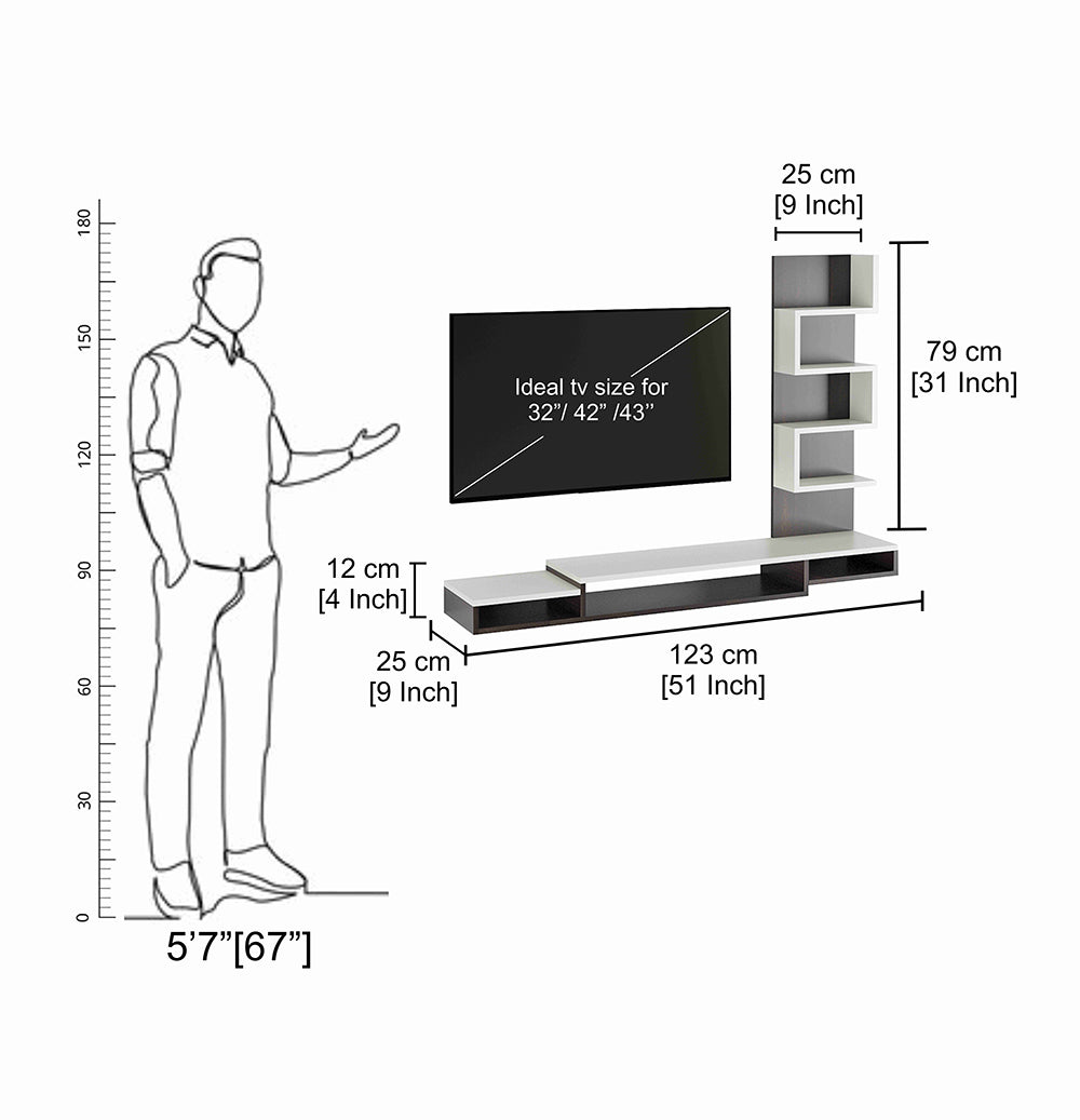 Plesis Tv Entertainment Unit, Cabinet, Showcase, Stand 43 inch