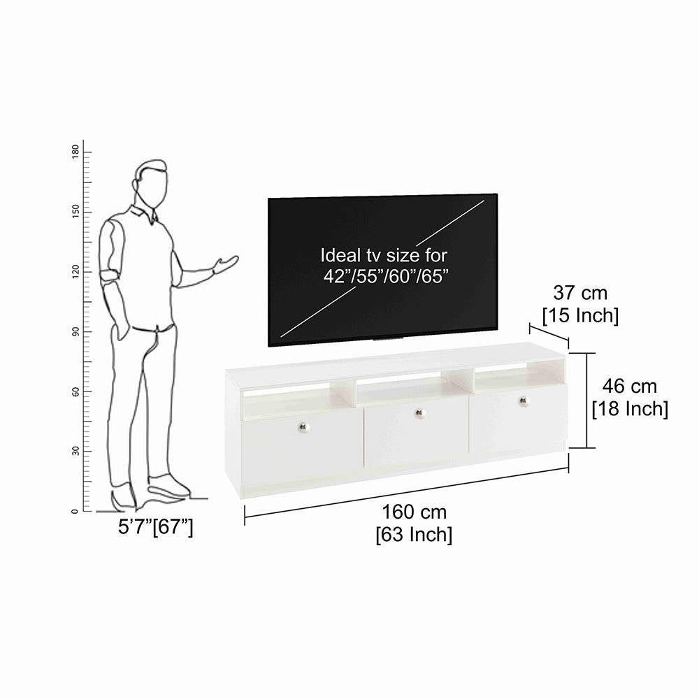 Mansor Tv Entertainment Unit, Cabinet, Showcase, Stand for 65 inch