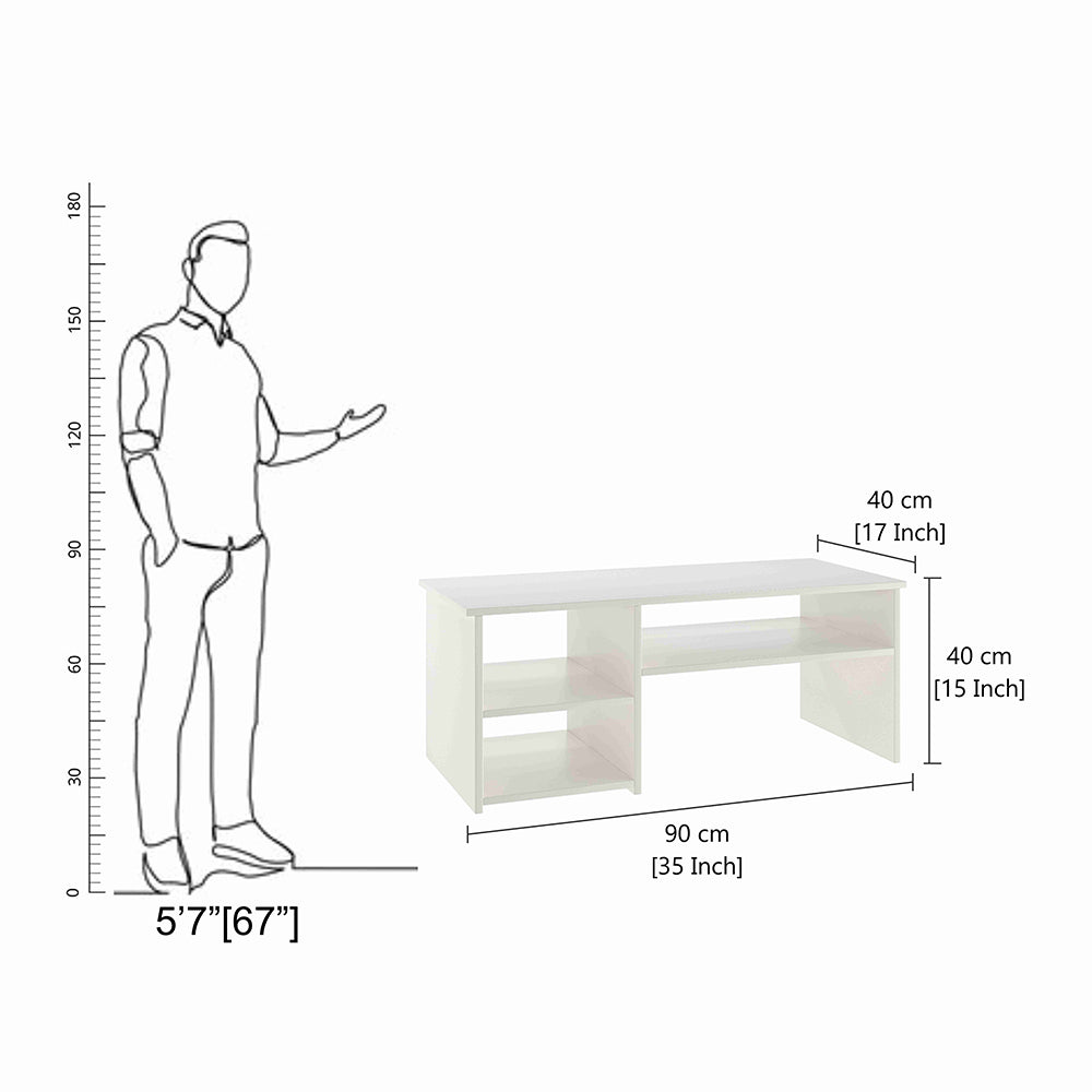 Tealip Coffee Table with Storage, Centre Table, Teapoy for Living Room